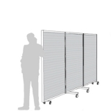 AR45 scheda prodotto - Separè autostabile ALA TRIO Separè autostabile ALA TRIO "alveolare" - cm 450x190h (3 elementi) - Separè autostabile ALA TRIO