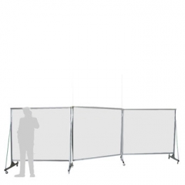 Separè autostabile ALA QUINTA "alveolare" - cm 600x200h (3 elementi)