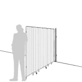 Separè a parete SPARTA LIGHT con superficie in plastica - cm 230x170h (6 elementi)  - Separè a parete SPARTA LIGHT con superficie in plastica - cm 230x170h (6 elementi) 