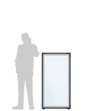 CL65.13A scheda prodotto - Pannello divisorio CLIPPER Pannello divisorio CLIPPER "vetroplastico"- cm 65x130h - Pannello divisorio CLIPPER