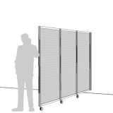 ARL03T scheda prodotto - Separè a parete ALA ROLLER LIGHT Separè a parete ALA ROLLER LIGHT "fonoassorbente" - cm 305x190h (3 elementi) - Separè a parete ALA ROLLER LIGHT