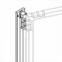 Separè a parete CLIPPER ROLLER LIGHT "feltro" - cm 329x201h (5 elementi)