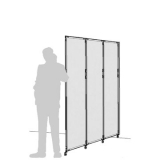 Separè a parete CLIPPER ROLLER LIGHT "laminato" - cm 199x201h (3 elementi) - Separè a parete CLIPPER ROLLER LIGHT 