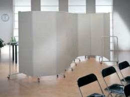 Separè autostabile CLIPPER ROLLER "laminato" - cm 341x193h (5 elementi)