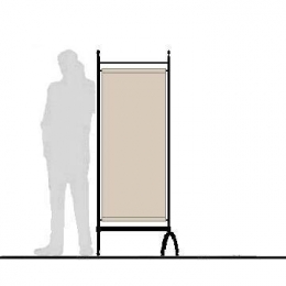 Pannello divisorio ARTE' con tessuto - cm 65x182h