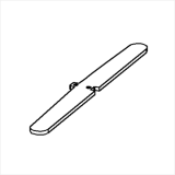 MABA03-50 scheda prodotto - Base dritta MACRO - cm 50x6 rastremata con 2 fori Base dritta MACRO - cm 50x6 rastremata con 2 fori - Base dritta MACRO - cm 50x6 rastremata con 2 fori