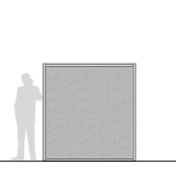 M20.20F scheda prodotto - Pannello divisorio MACRO Pannello divisorio MACRO "feltro" - cm 200x200h - Pannello divisorio MACRO