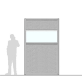M15.25IF scheda prodotto - Pannello divisorio MACRO Pannello divisorio MACRO "finestrato feltro" - cm 150x250h - Pannello divisorio MACRO