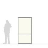 M10.20L scheda prodotto - Pannello divisorio MACRO Pannello divisorio MACRO "laminato" con traversa aggiuntiva - cm 100x200h - Pannello divisorio MACRO