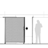 MS15.20F scheda prodotto - Pannello scorrevole MACRO Pannello scorrevole MACRO "feltro" - cm 150x200h - Pannello scorrevole MACRO