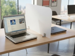 Schermo divisorio ONDESK "vetroplastico" - cm 70x45h