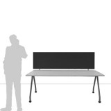 TX20.50 scheda prodotto - Schermo divisorio fonoassorbente TXT Schermo divisorio fonoassorbente TXT "desk" - cm 200x50h - Schermo divisorio fonoassorbente TXT