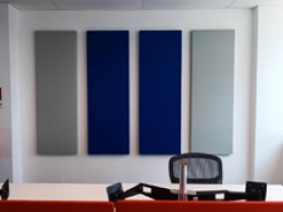 Schermo fonoassorbente a parete TXT "grip" - cm 180x60