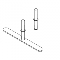 Pannello divisorio TXT di prosecuzione con 1 base dritta - cm 80x180h