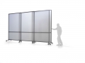 Divisori scorrevoli autostabili su ruote: MACRO SLIDE - 300h