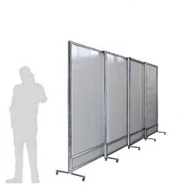 Separè autostabile MACRO SLIDE "alveolare" - cm 600x250h (4 elementi)