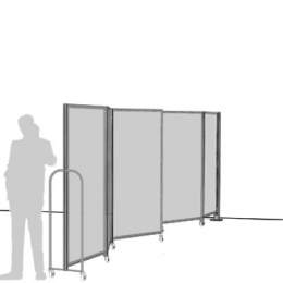 Separè a parete MACRO ZIG ZAG LIGHT "alveolare" - cm 560x200h (6 elementi)