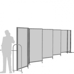 Separè a parete MACRO ZIG ZAG LIGHT "alveolare" - cm 930x200h (10 elementi)